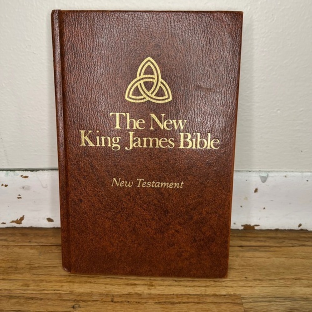 The New King James‎ Bible New Testament Thomas Nelson Brown Gold Gilt Red Letter